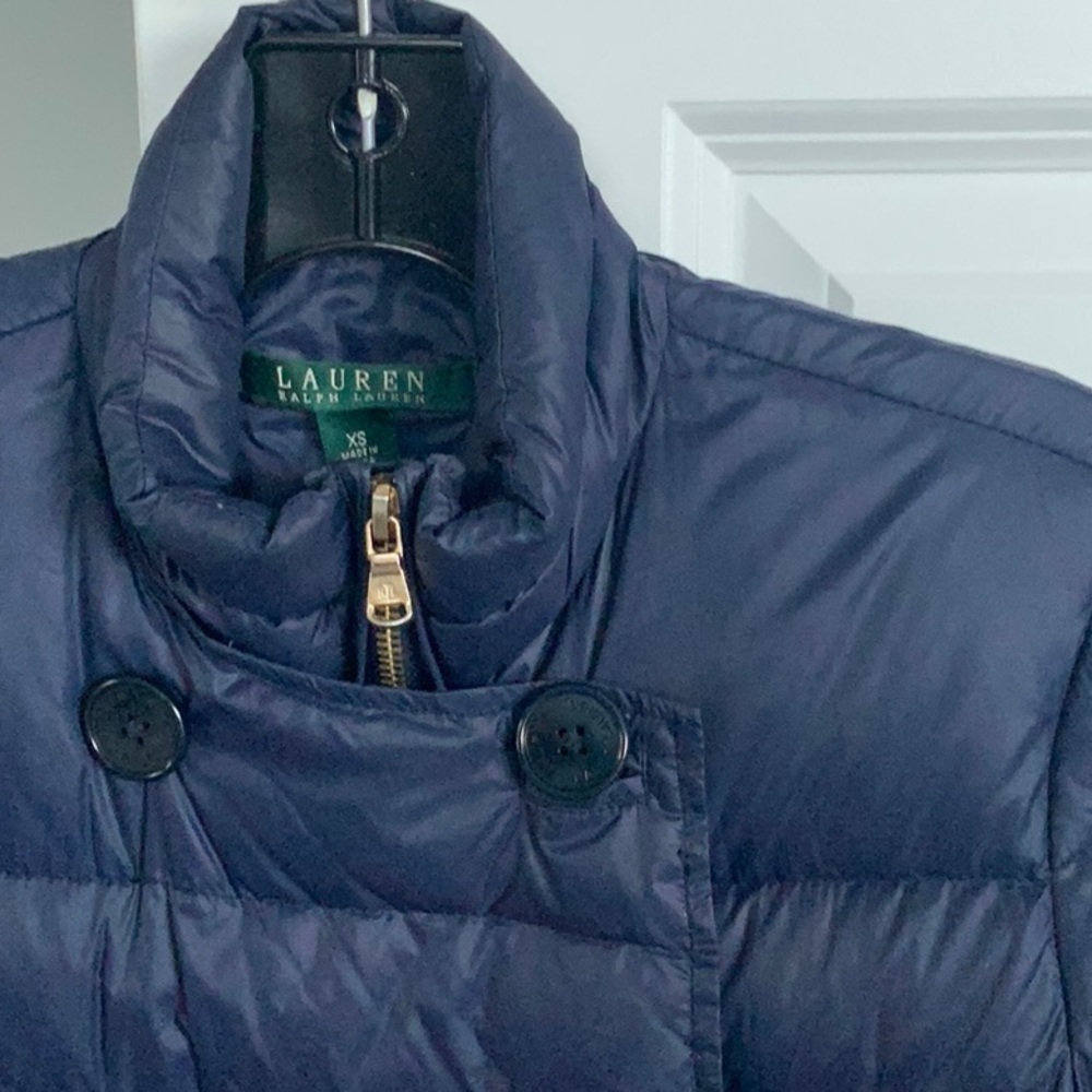 Navy Blue Light Weight Down Jacket - image 5